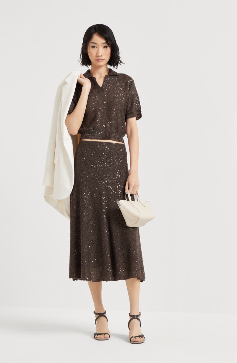 Brunello Cucinelli Knitted skirt, Alternate, color,