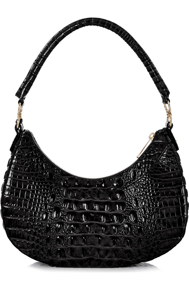 Brahmin Small Bekka Croc Embossed Leather Shoulder Bag, Alternate, color,