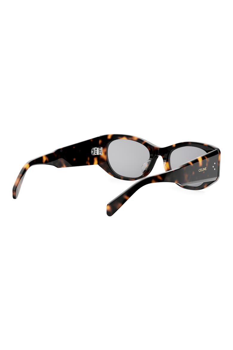 3 Dots 54mm Oval Sunglasses, Alternate, color, DARK HAVANA / SMOKE