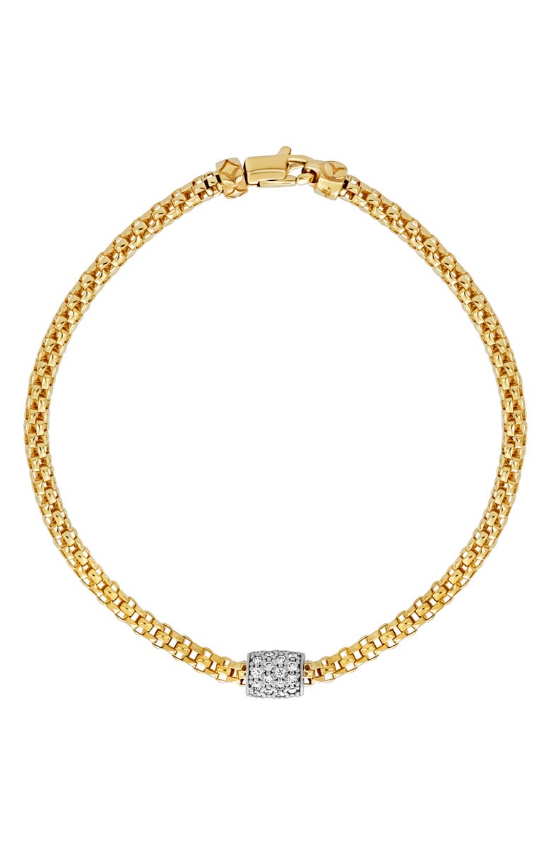 Bony Levy Diamond Charm Chain Bracelet, Main, color, 
