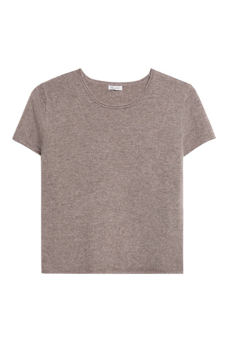 Merino Wool & Cashmere Baby Tee, Alternate, color, VAPOR