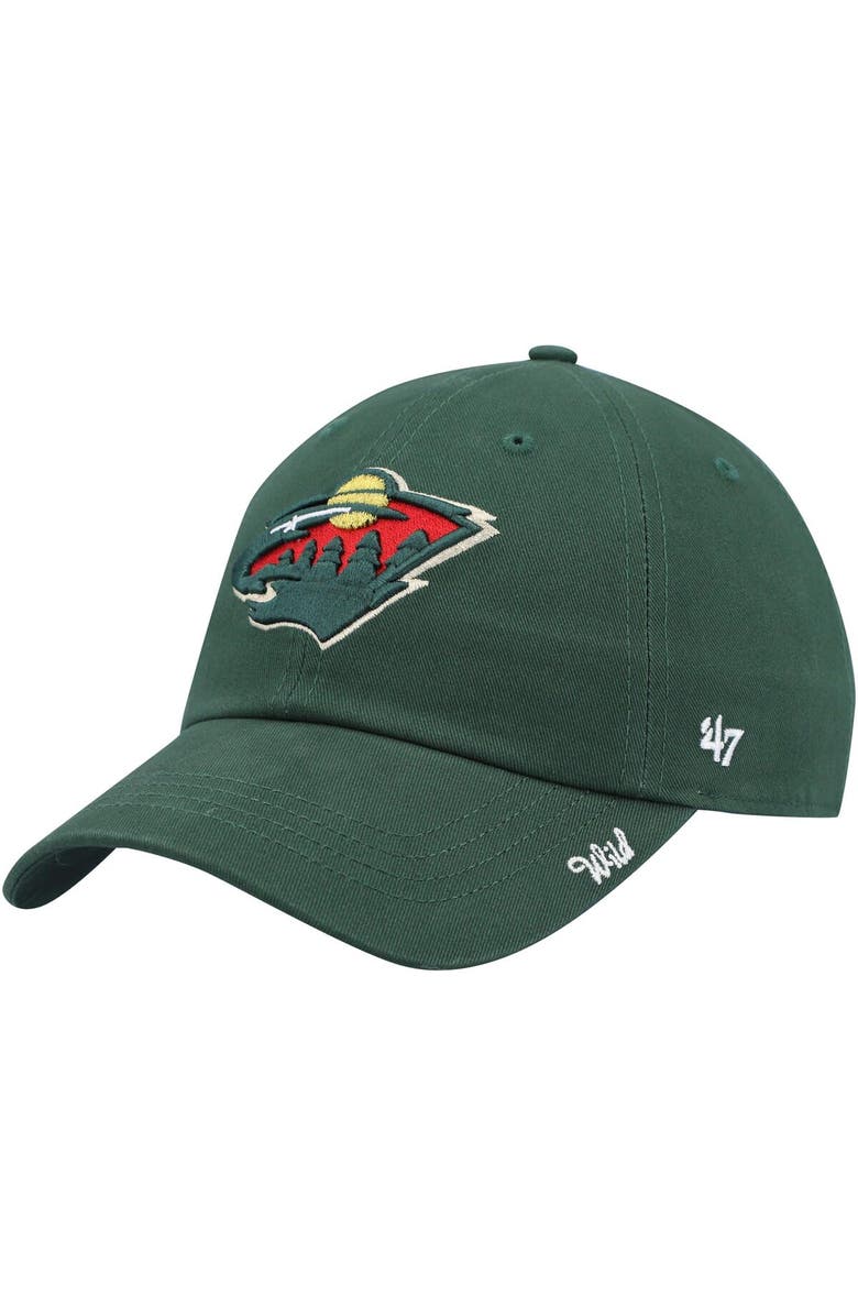 '47 Women's '47 Green Minnesota Wild Miata Clean Up Adjustable Hat, Main, color, Green