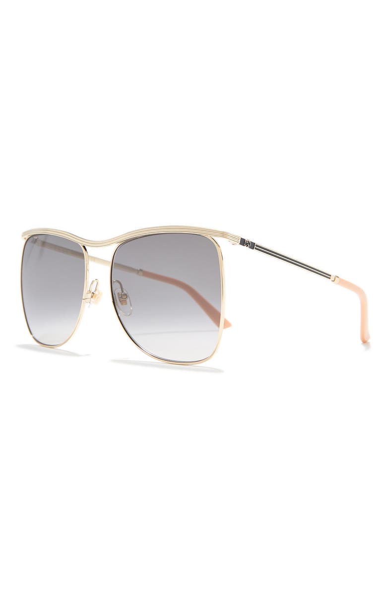 Gucci 63mm Square Sunglasses, Alternate, color,