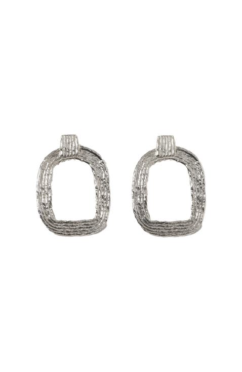 Eva Hoop Earrings - Sterling Silver