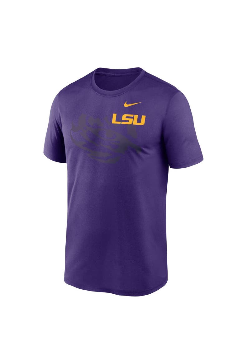 Men's Nike Purple LSU Tigers Campus Shadow Legend Performance T-Shirt, Alternate, color, Purple