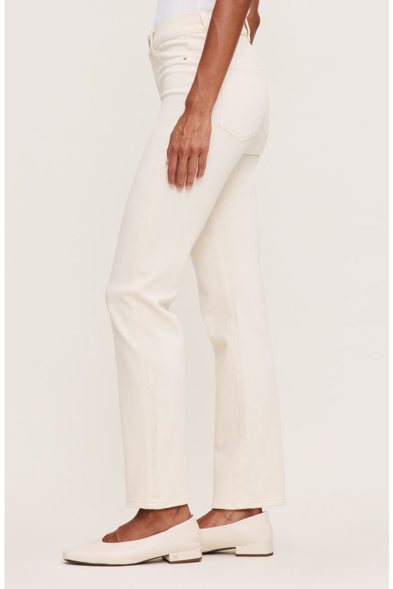 Halle Straight Instasculpt™ High Rise Jeans, Alternate, color, ECRU