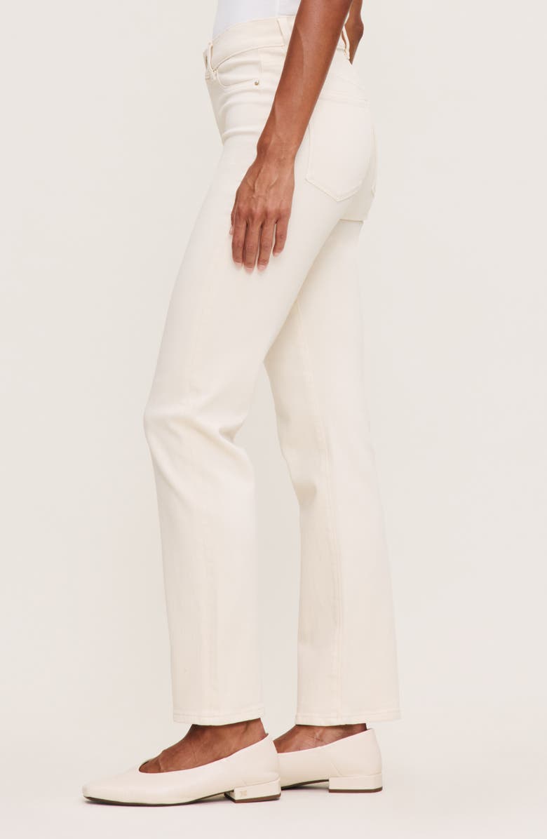 DL1961 Halle Straight Instasculpt<sup>™</sup> High Rise Jeans, Alternate, color, Ecru