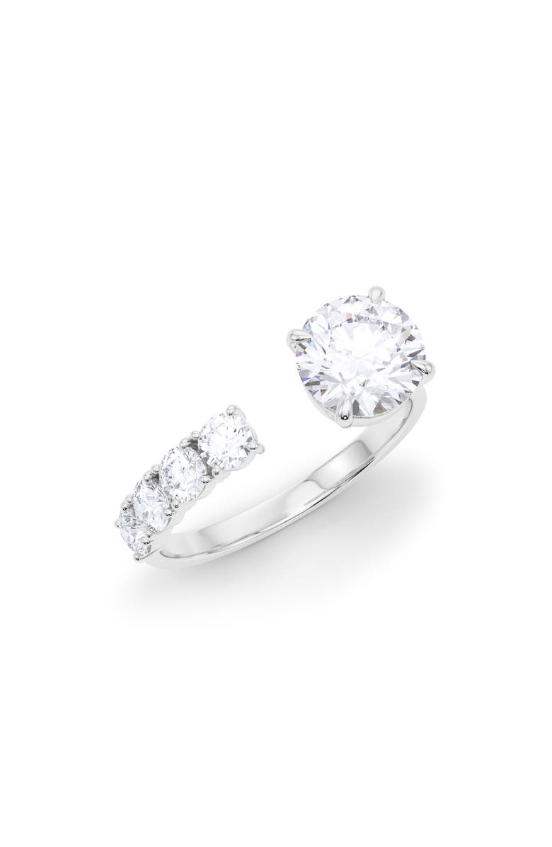 Everyday By HauteCarat Floating Round Lab Created Diamond Ring - 2ct., Main, color,