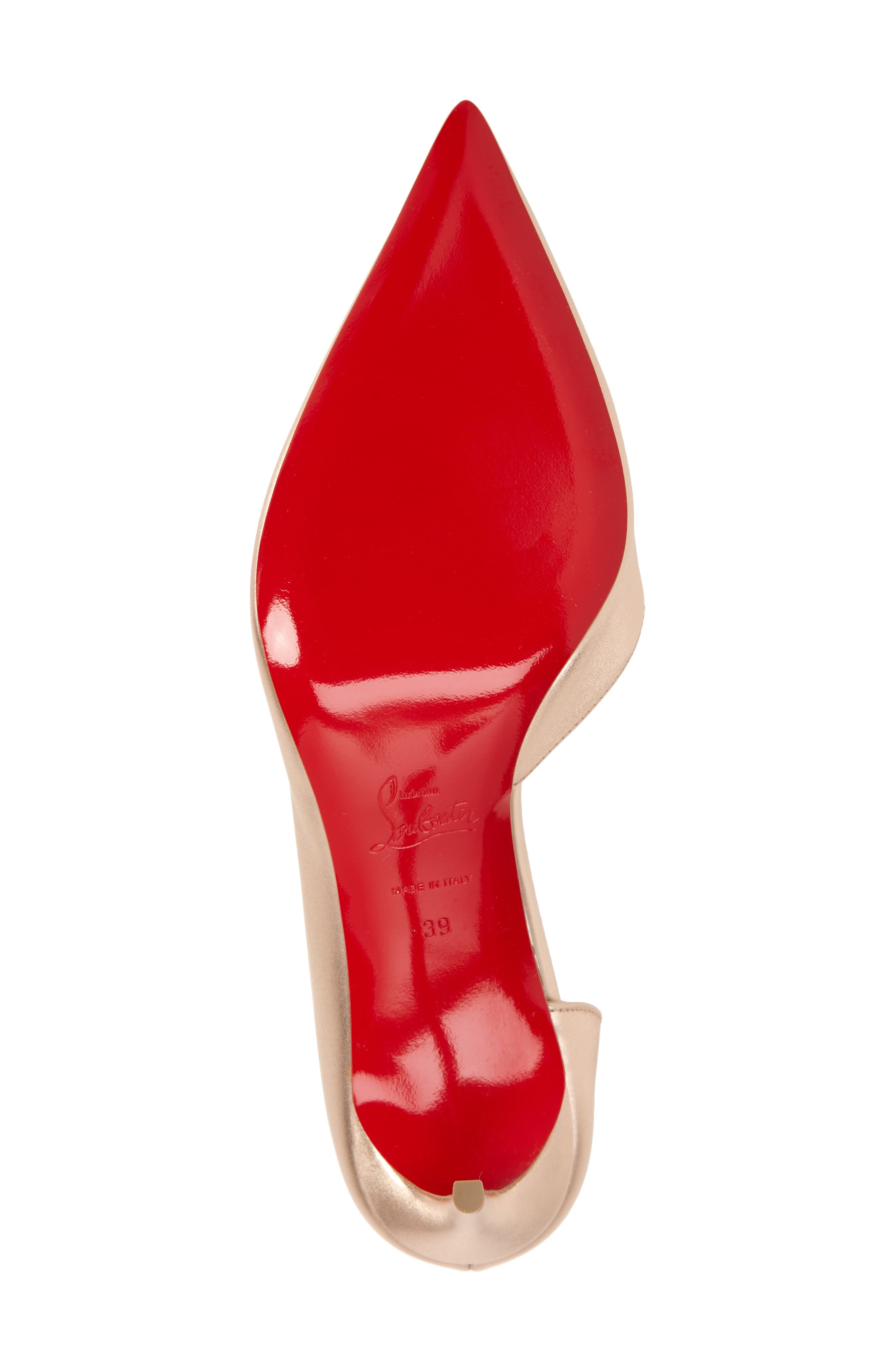Iriza Pointed Toe Half d'Orsay Pump, Alternate, color, F608 LECHE/ LIN LECHE