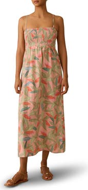 Faherty Sunrise Smocked Sundress