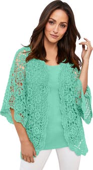 Jessica London Crochet Cardigan