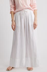 Caslon® Wide Leg Linen Pants