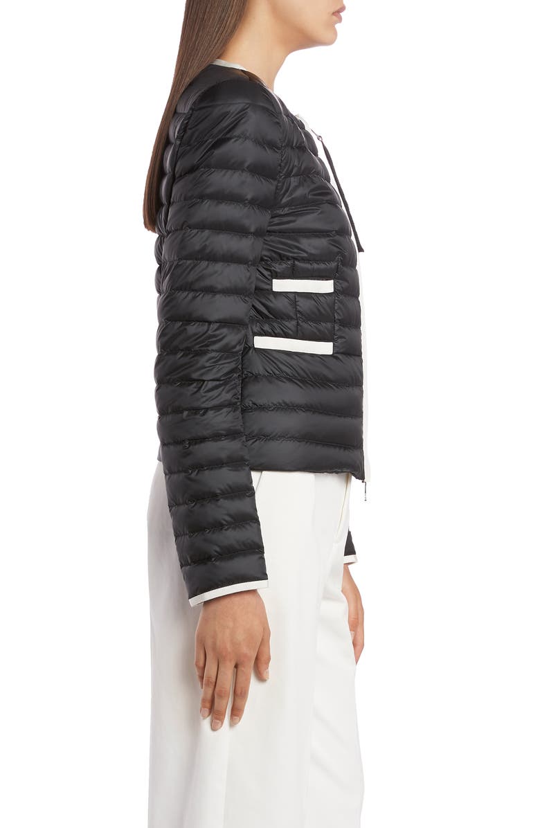 Moncler Baillet Contrast Trim Down Puffer Jacket, Alternate, color, 