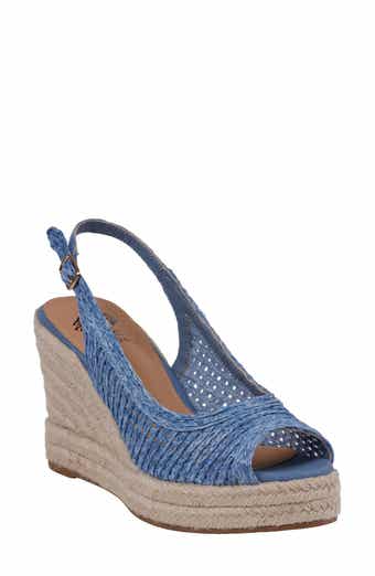 GC SHOES Amira Slingback Espadrille Wedge Sandal