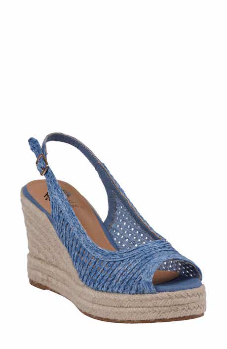 GC SHOES Amira Slingback Espadrille Wedge Sandal