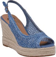 GC SHOES Amira Slingback Espadrille Wedge Sandal