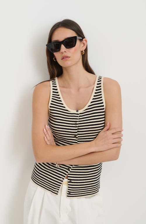 Alex Mill Louisa Stripe Sweater Vest In Multi