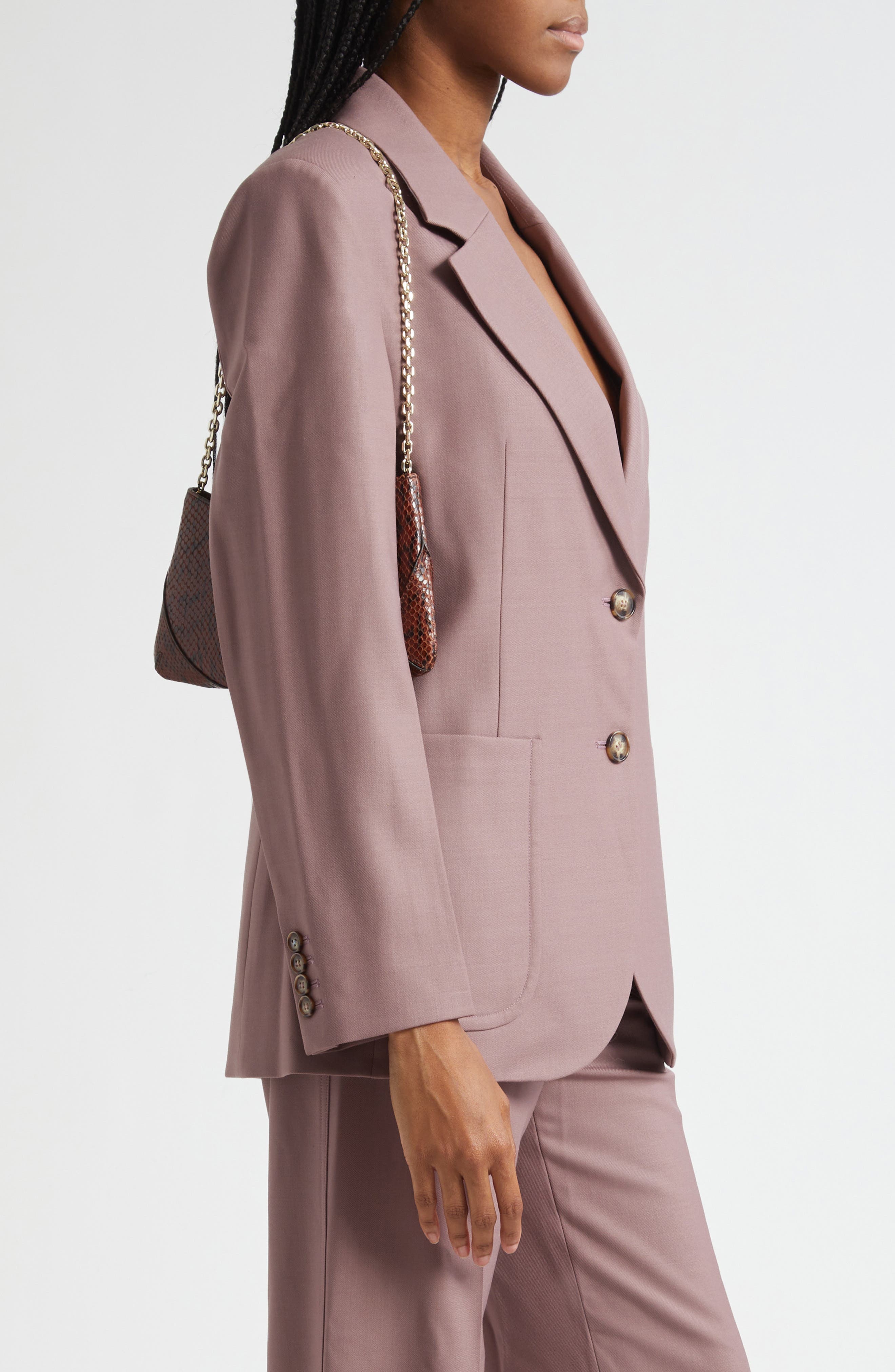 Jimmy Choo Bar Slim Snakeskin Embossed Leather Clutch, Alternate, color, 