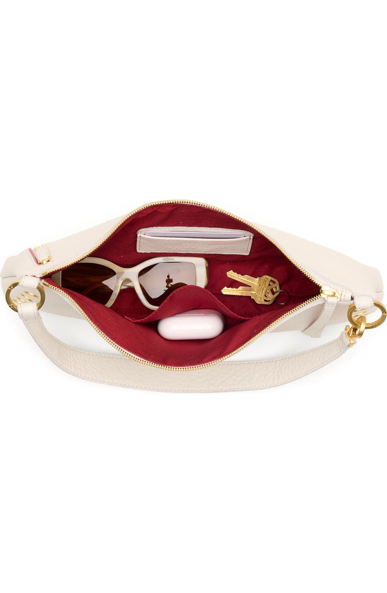 HAMMITT Medium Kyle Leather Shoulder Bag, Alternate, color, Calla Lily White/ Brushed Gold