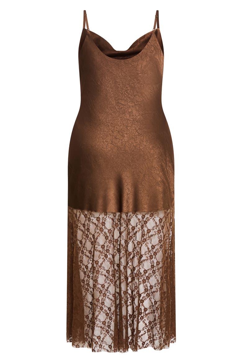 Lilly Lace Sleeveless Maxi Dress, Alternate, color, TOFFEE