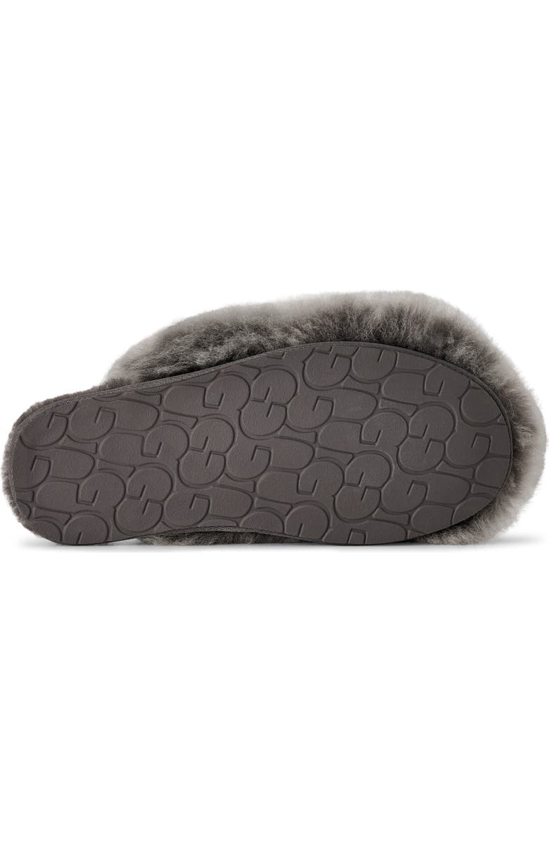 UGG<sup>®</sup> Scuffette Chalet Genuine Sheepskin Slipper, Alternate, color, Charcoal