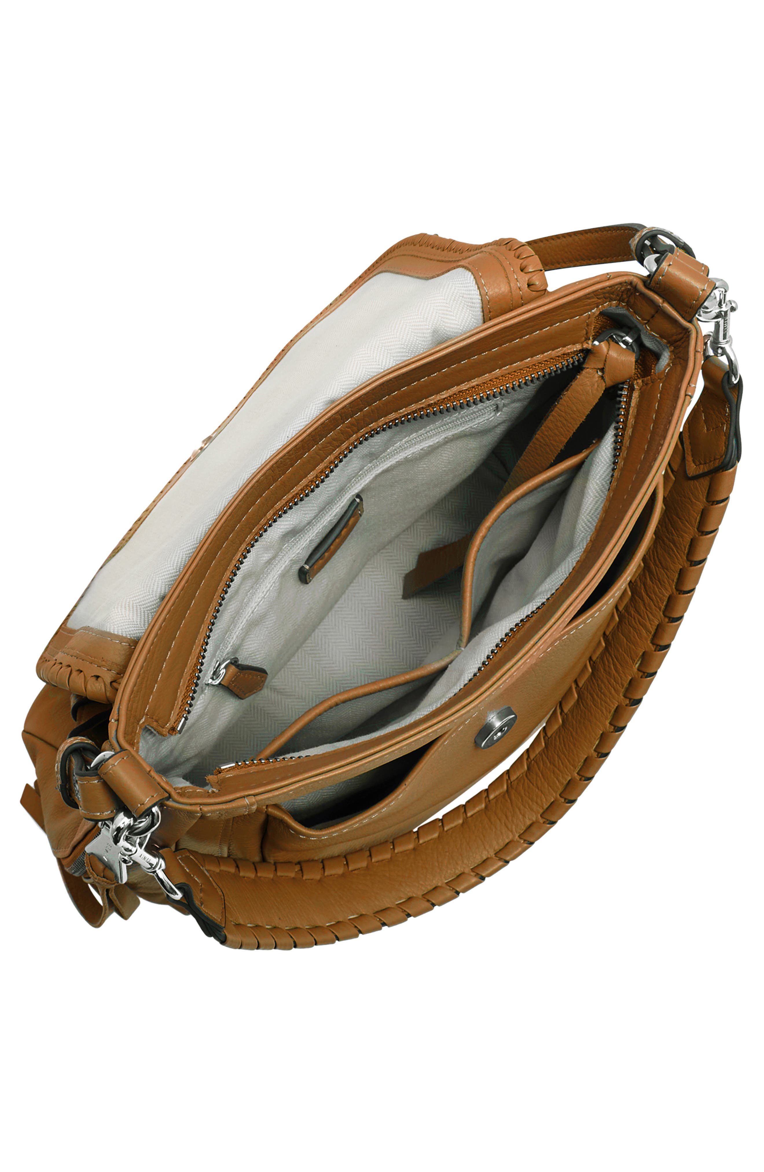 AIMEE All for Love Convertible Leather Shoulder Bag, Alternate, color, Latte
