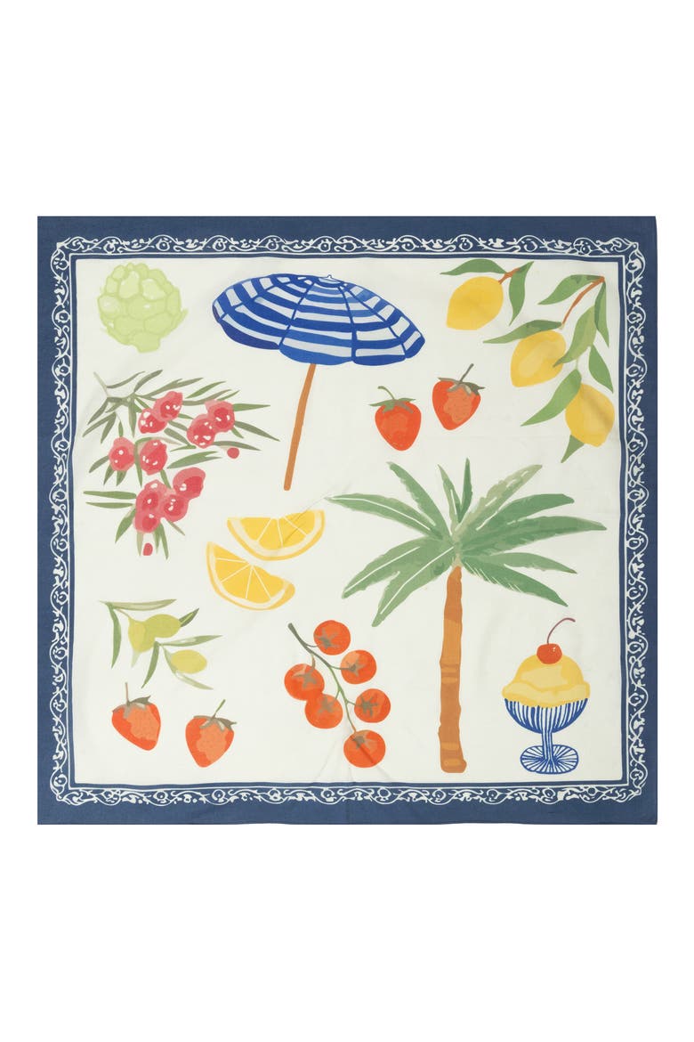 Cotton & Rayon Oversized Bandana, Main, color, IVORY MULTI