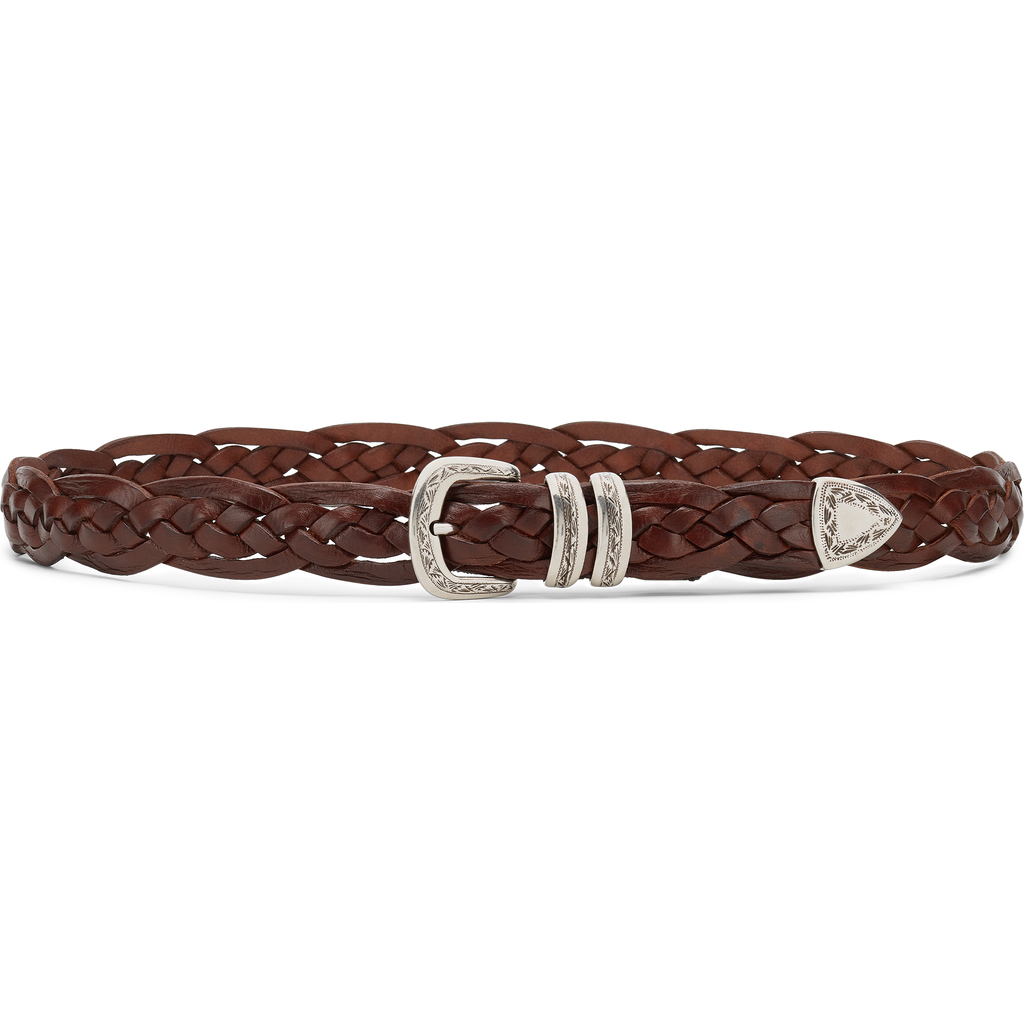Brunello Cucinelli Belt With Detailed Buckle In Brown