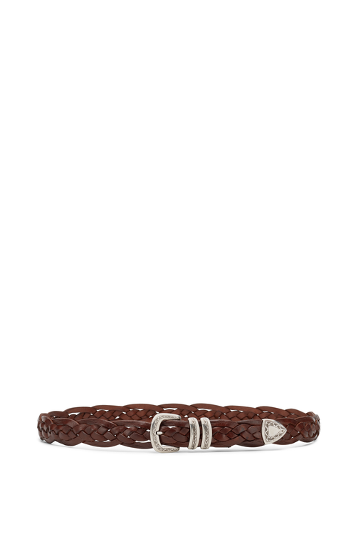 Brunello Cucinelli Belt With Detailed Buckle In Brown