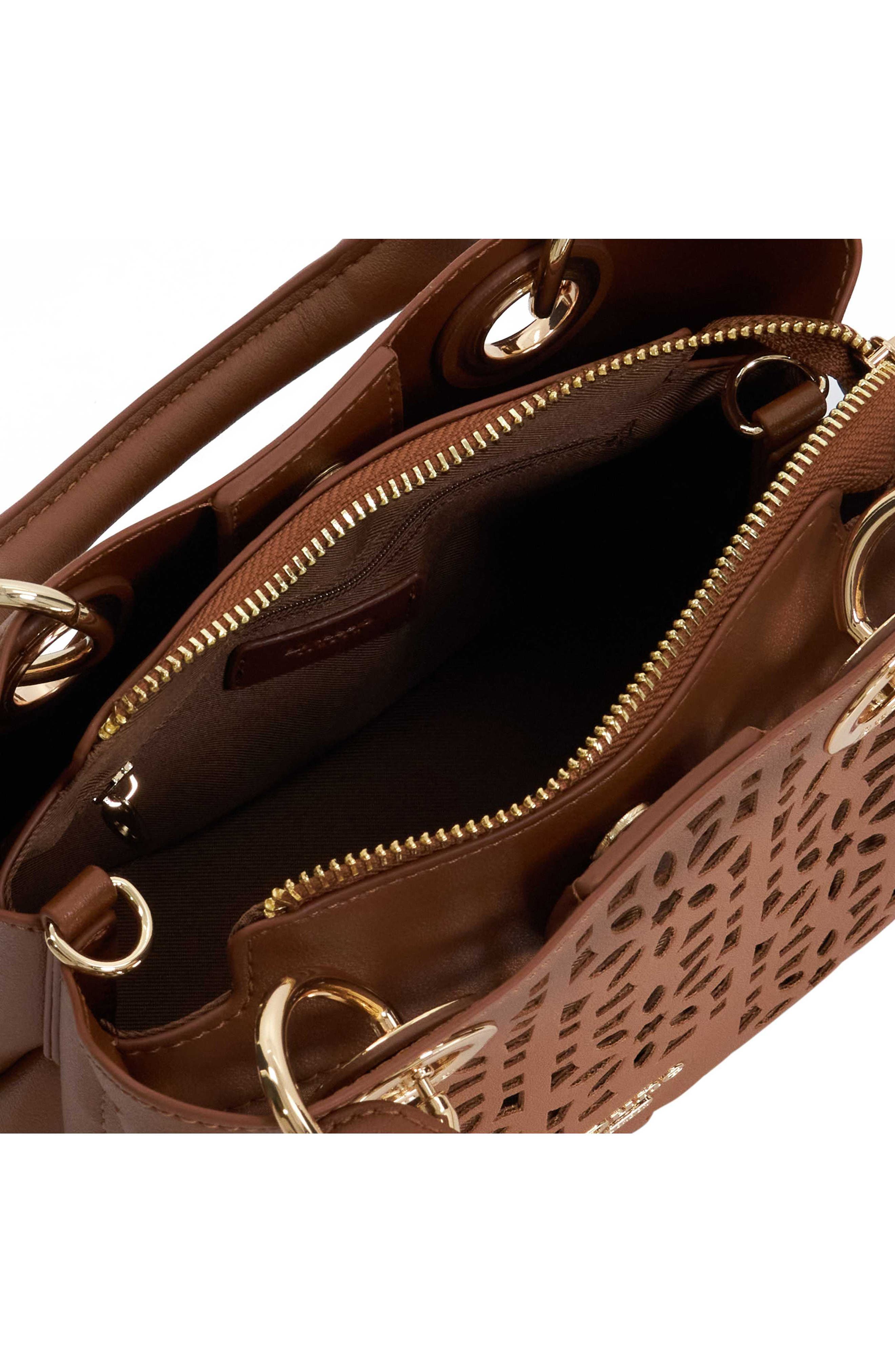 Dune London Diddydelaser Faux Leather Top Handle Bag, Alternate, color, Tan