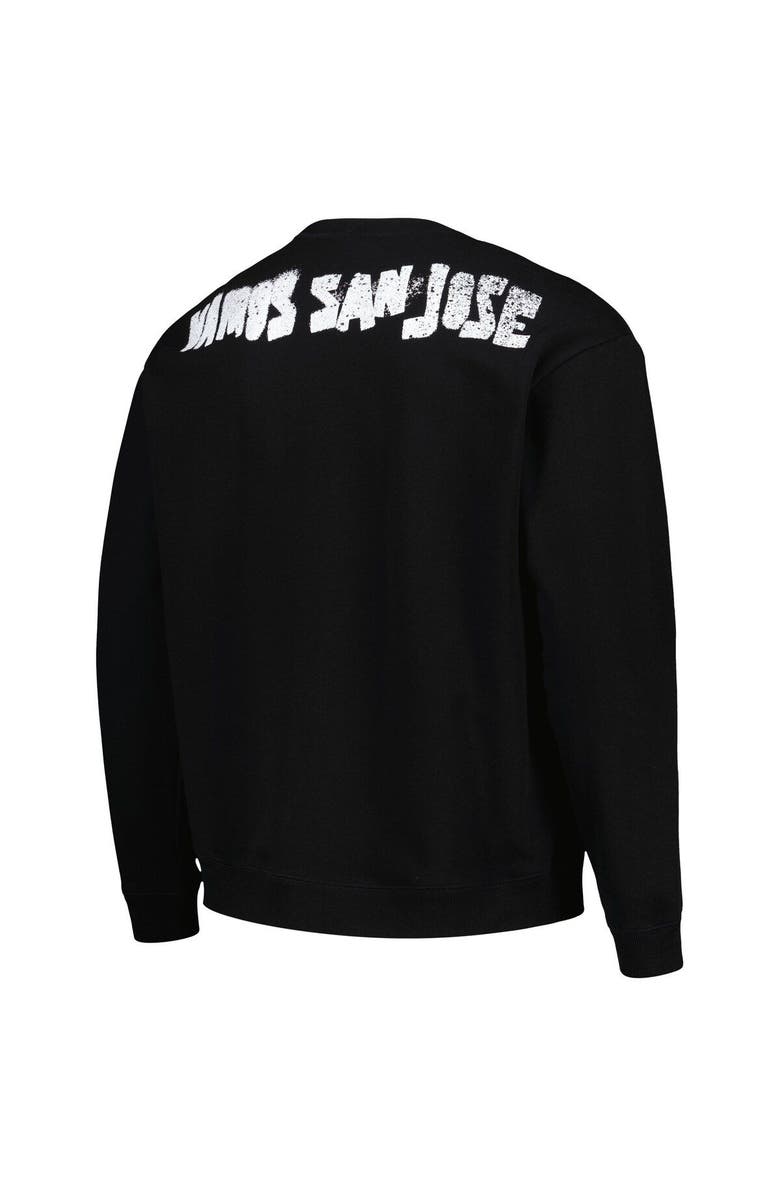 THE WILD COLLECTIVE Men's The Wild Collective Black San Jose Earthquakes Pullover Sweatshirt, Alternate, color, Black
