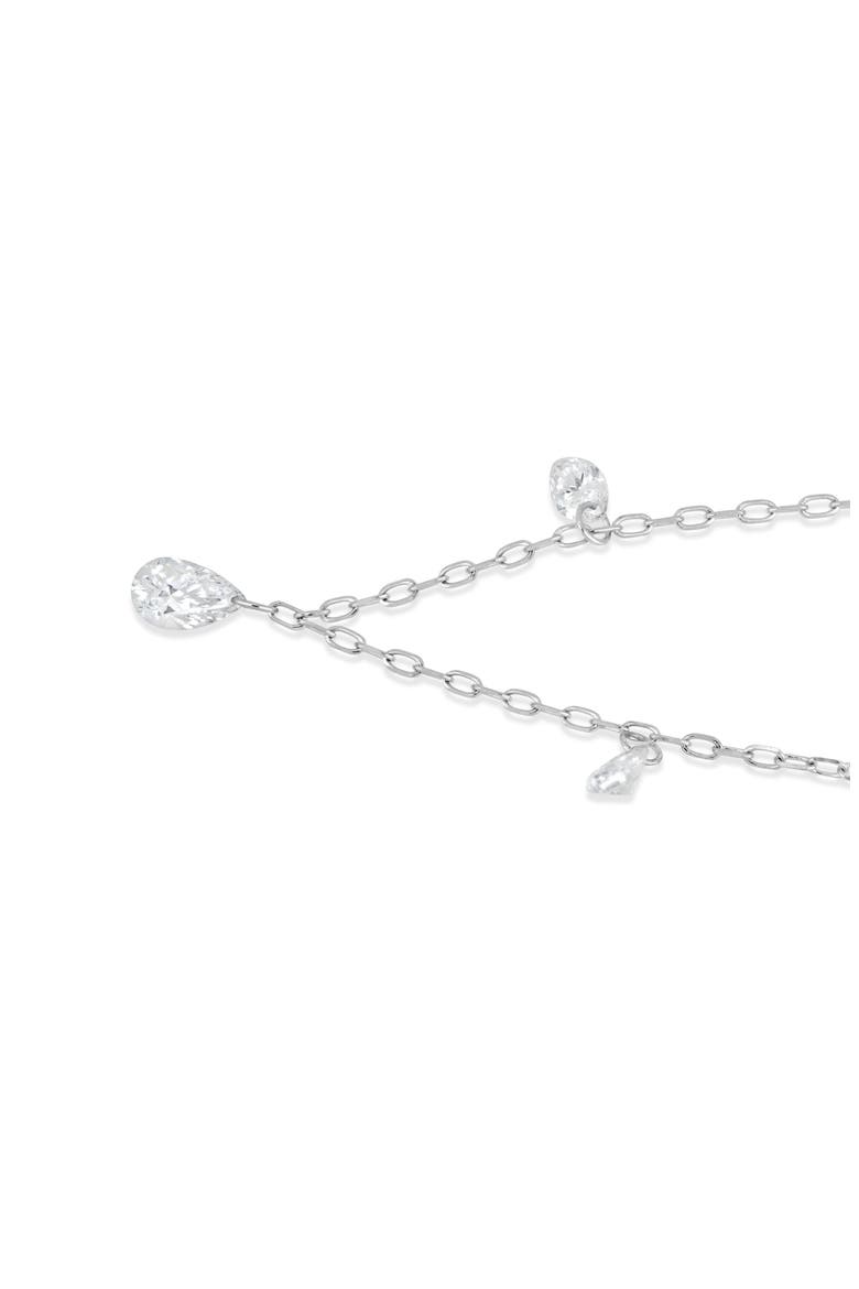 18K Gold Liora Natural Diamond Y-Necklace, Alternate, color, 18K WHITE GOLD
