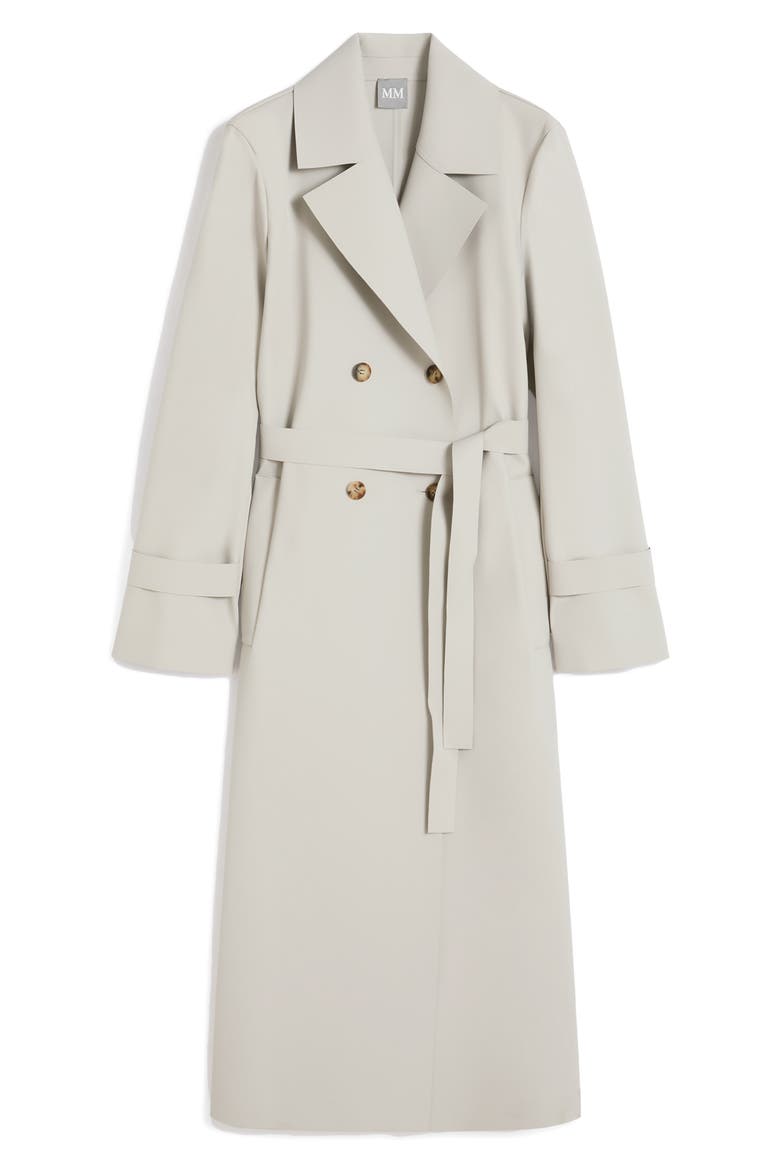 Cedro Faux Leather Trench Coat, Alternate, color, SAND