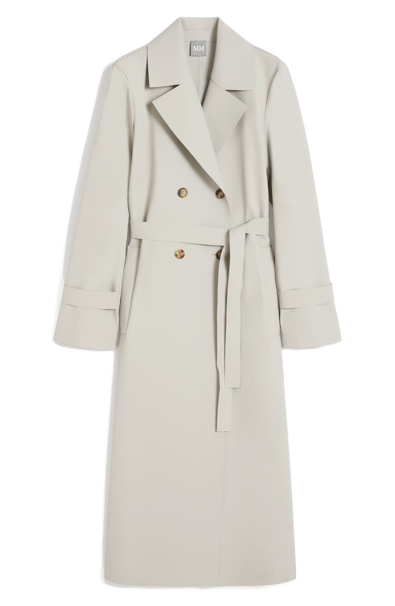 MM by Max Mara Cedro Faux Leather Trench Coat, Alternate, color, Sand