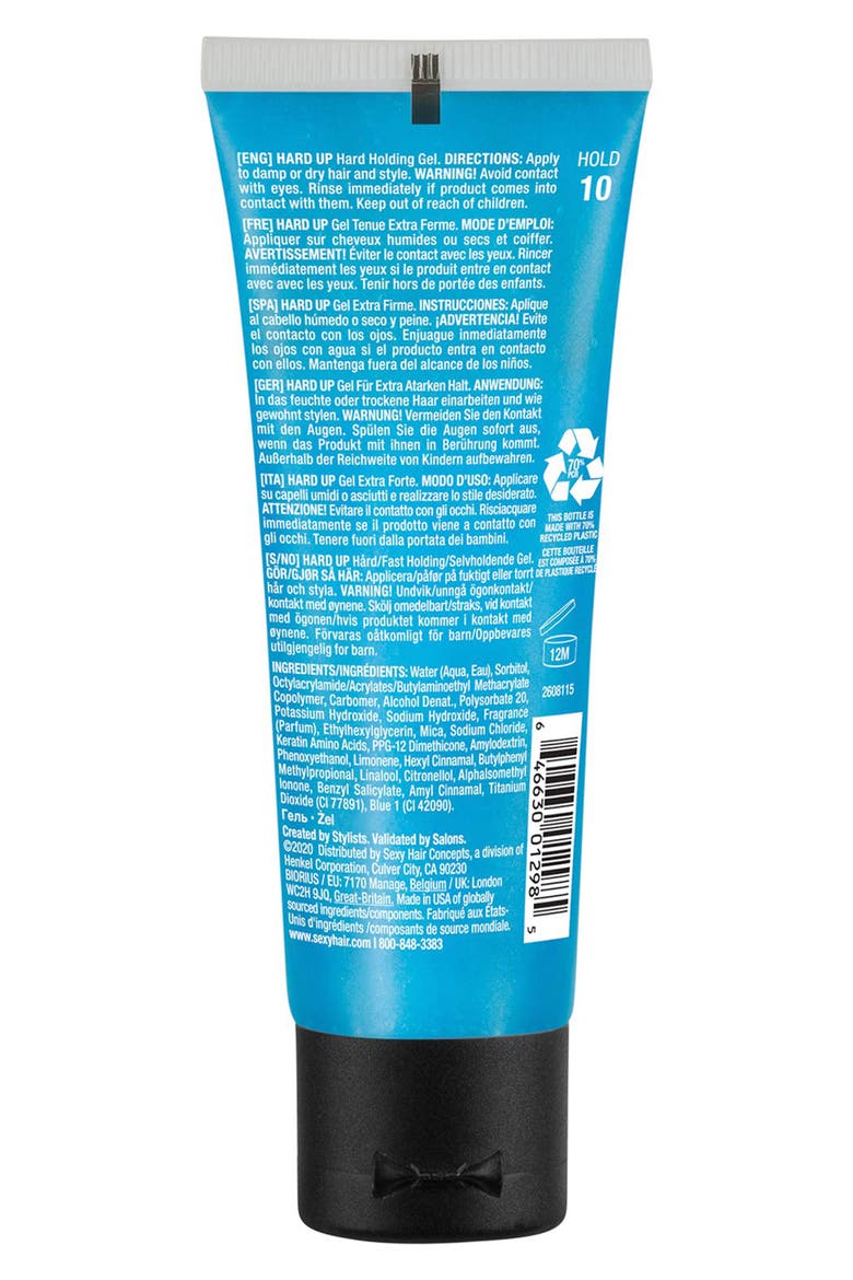 Style Sexyhair Hard Up Hard Holding Gel, Alternate, color, NO COLOR