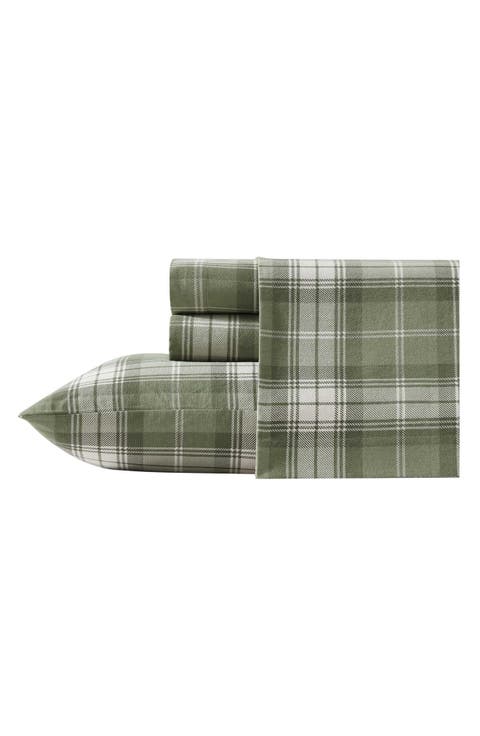 Heartland Plaid Print Flannel Sheet Set
