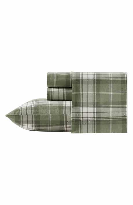 Eddie Bauer Heartland Plaid Print Flannel Sheet Set