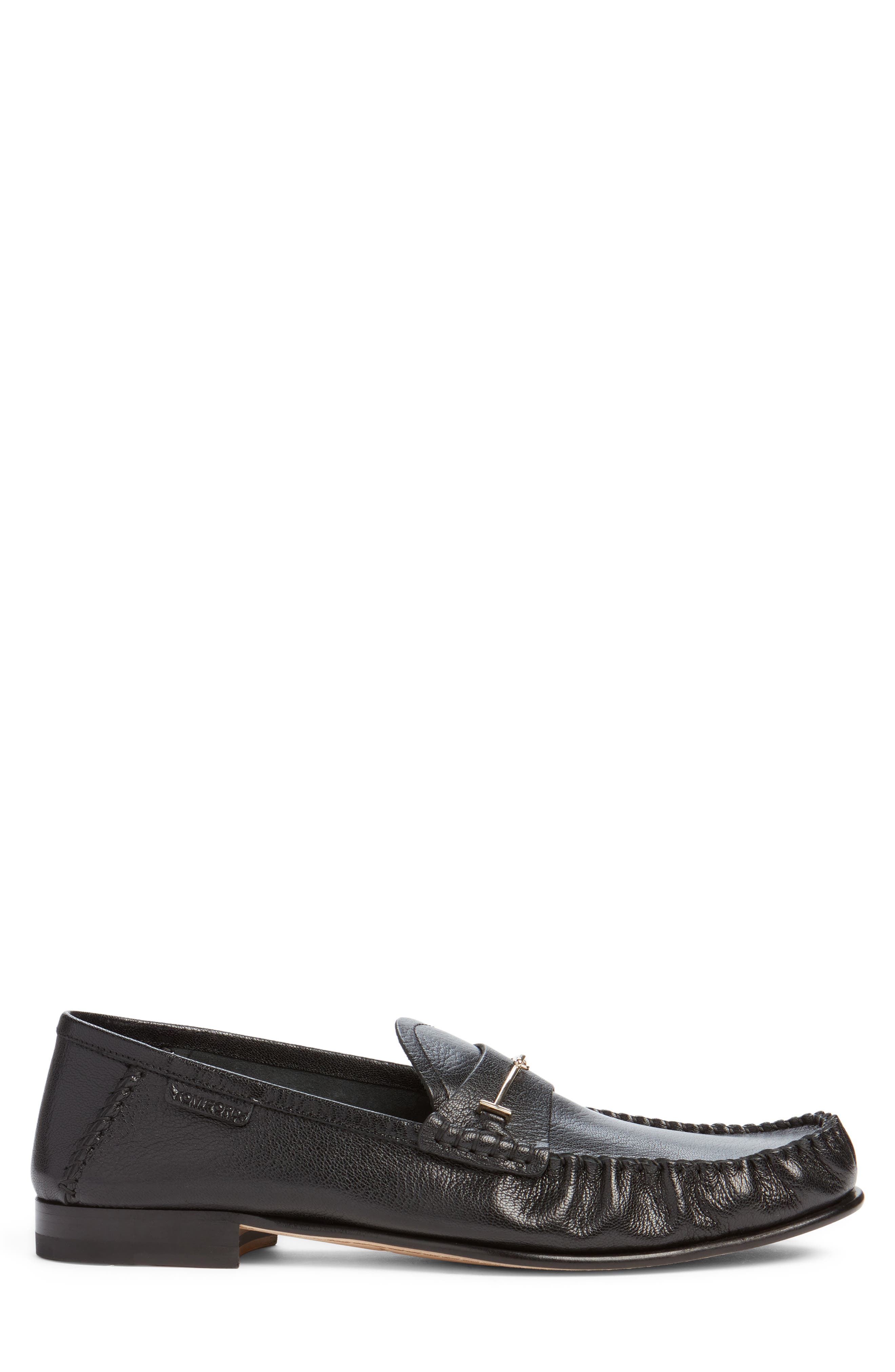 Ripley Double T Bit Loafer, Alternate, color, NAA BLACK