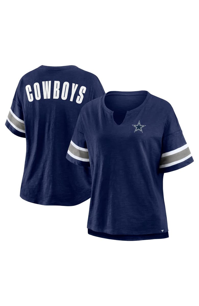 FANATICS Women's Fanatics Navy Dallas Cowboys Redzone Curl Route T-Shirt, Main, color, Navy