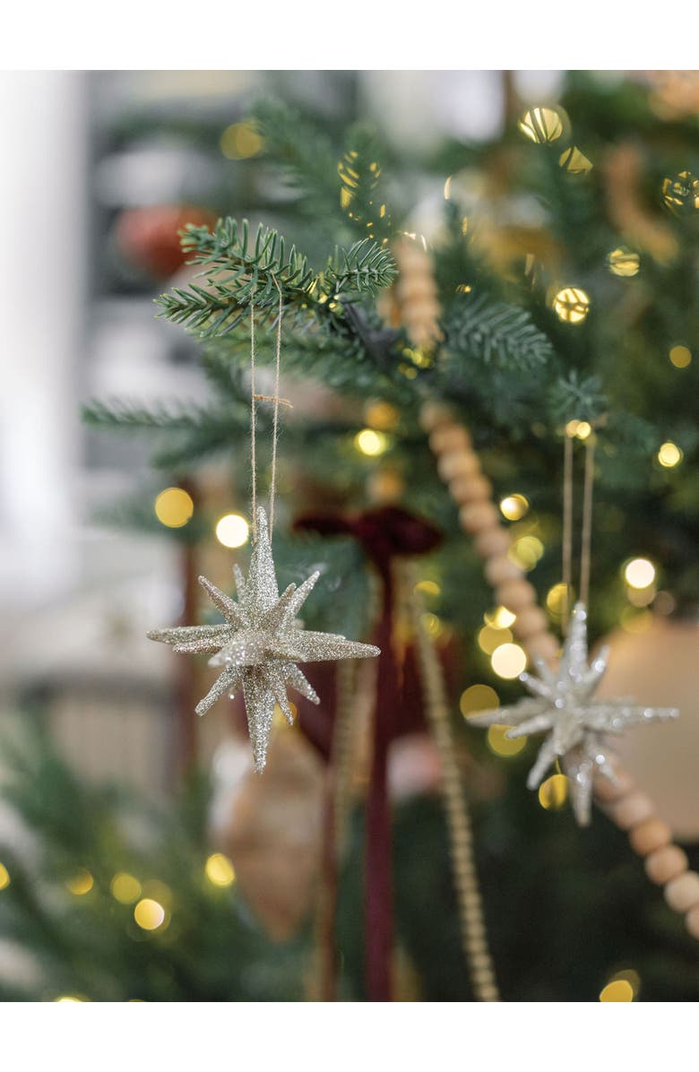 CG Hunter 2.75" Gold Glitter Starburst Ornament, Alternate, color, Gold Glitter