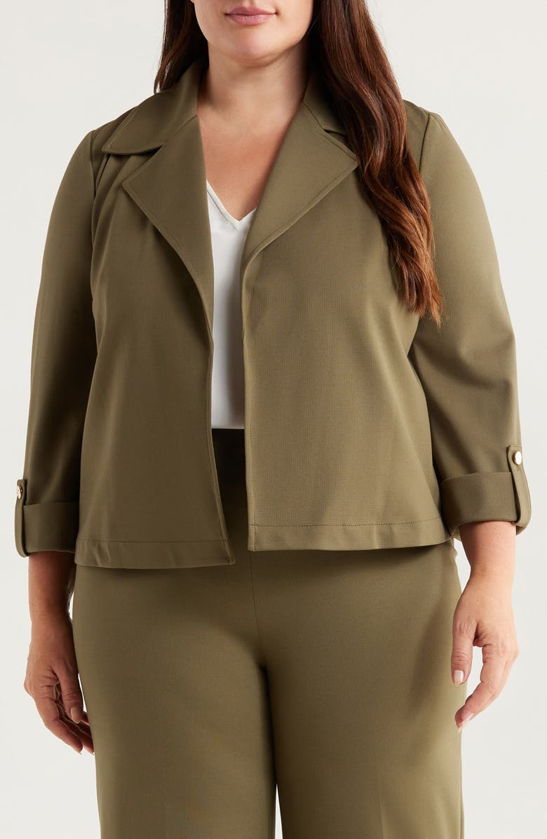 Anne Klein Bedford Stretch Drape Jacket, Main, color, 