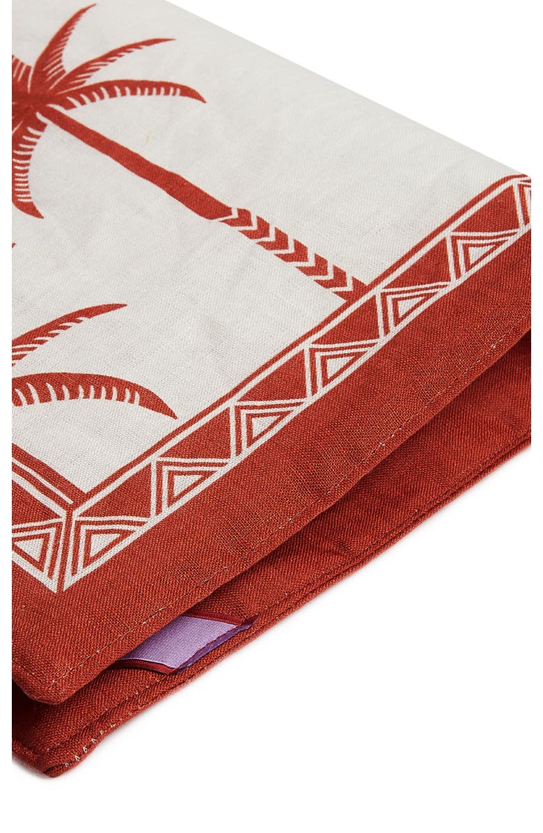 La DoubleJ Placemat Set Of 2, Alternate, color, Date Palms Placemat Mattone