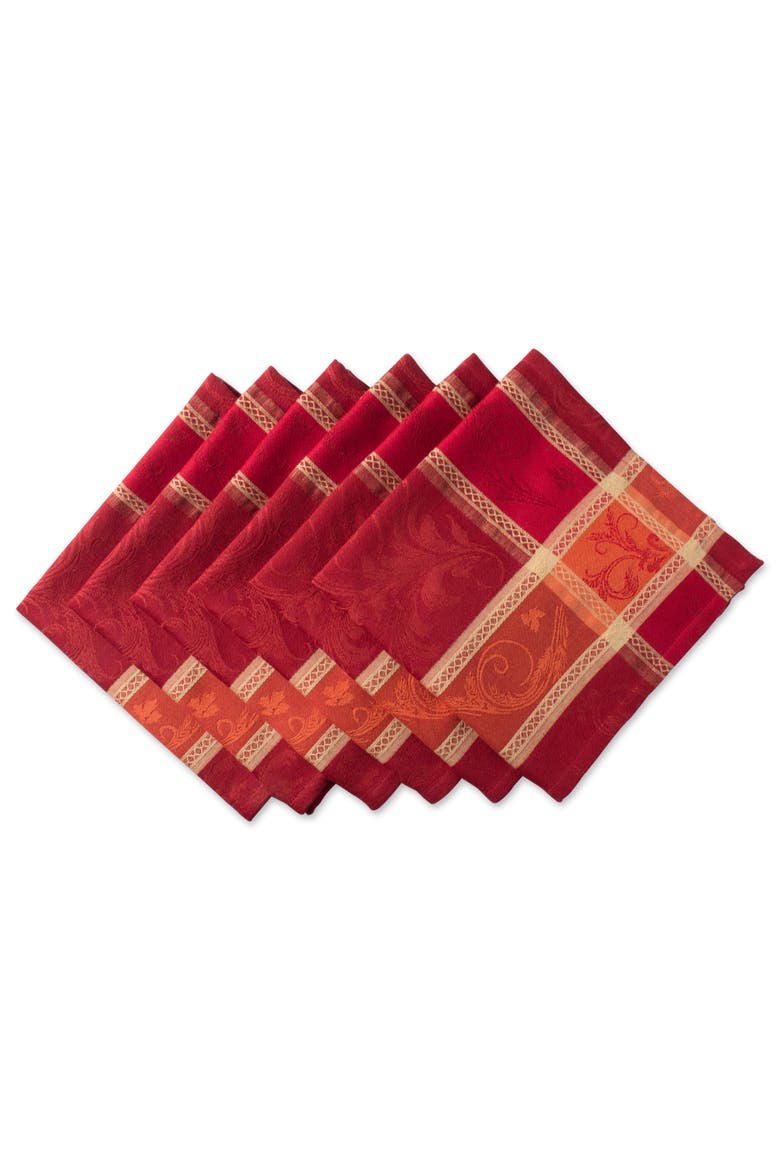 Harvest Wheat Jacquard Napkin Set/6, Main, color, Harvest Wheat