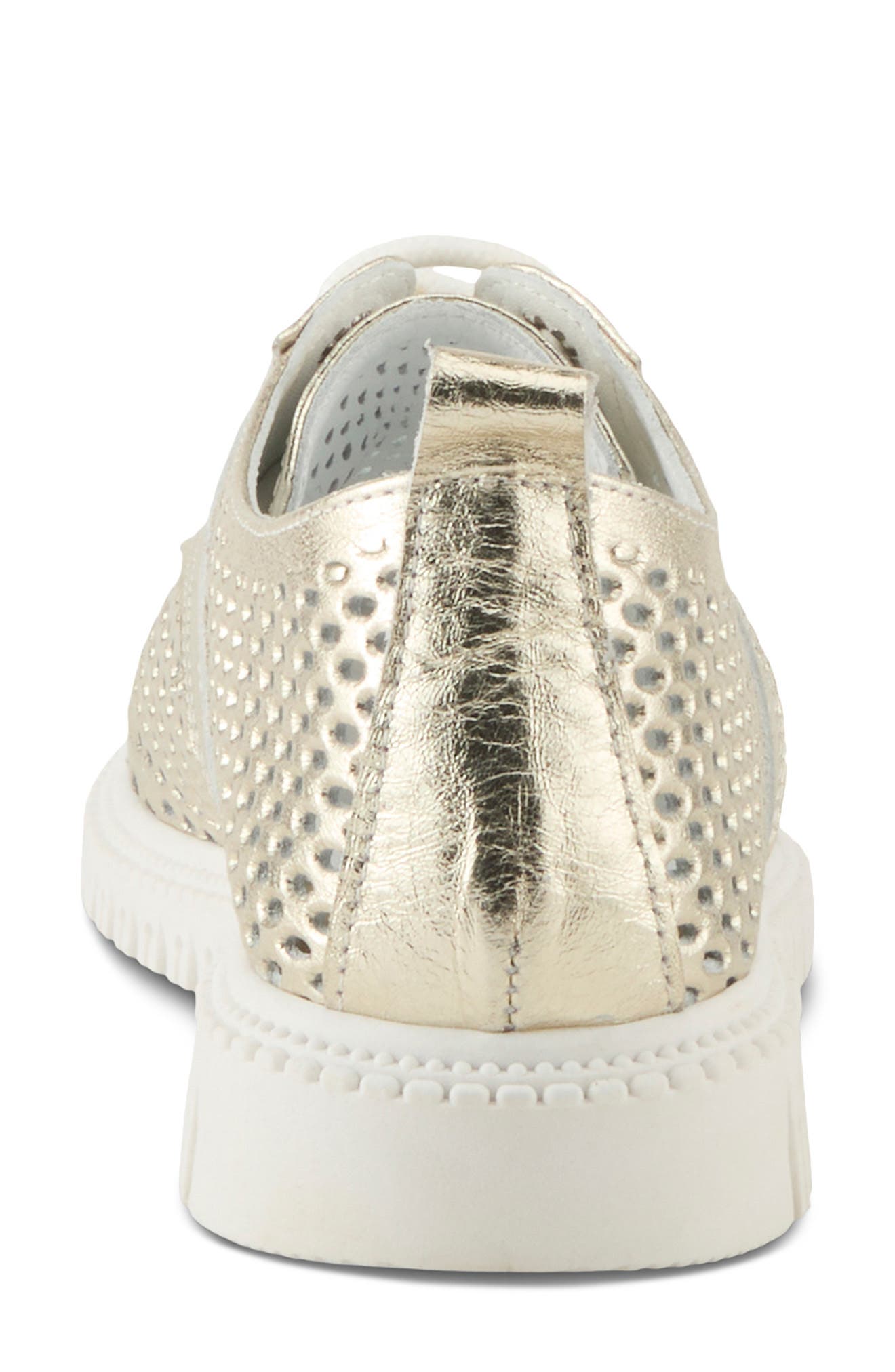 Perforated Sneaker, Alternate, color, GOLD