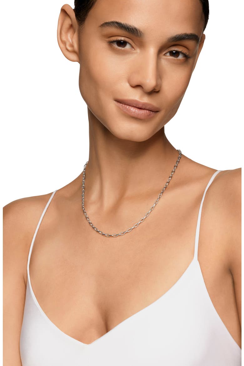 Madison Chain Necklace, 3mm, Alternate, color, STERLING SILVER
