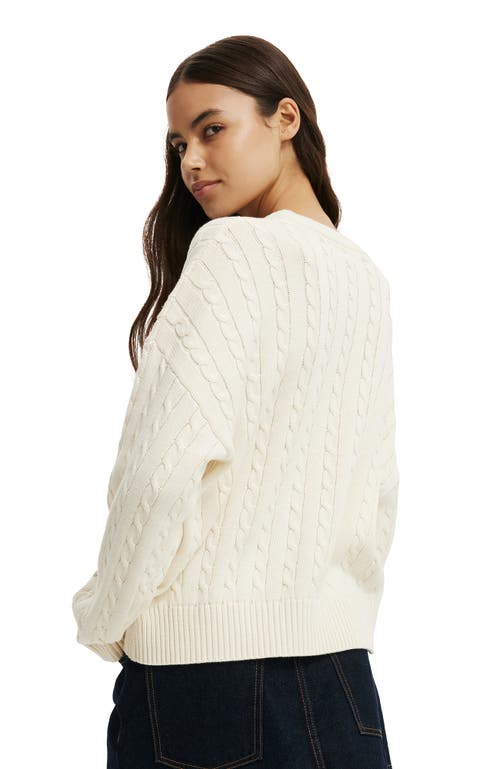 Cotton On Cotton Crew Neck Sweater In White