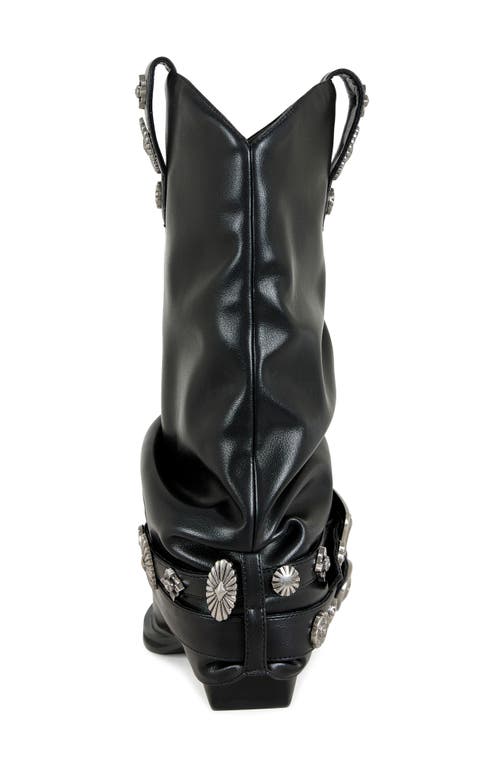 Azalea Wang Ashraf Studded Western Boot In Multi