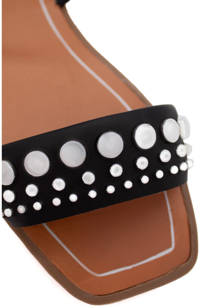 Bottero Studded Sandal, Alternate, color, Preto