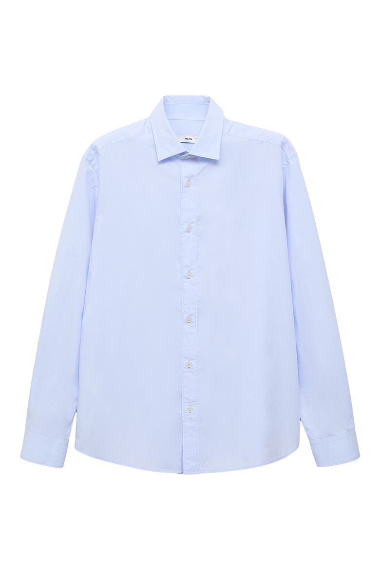 Solid Regular Fit Button-Up Shirt, Alternate, color, SKY BLUE