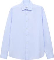 MANGO Solid Regular Fit Button-Up Shirt